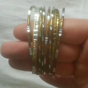 Gold bangles
